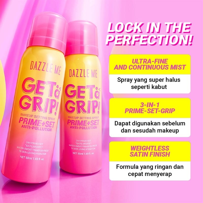 Get A Grip! Makeup Setting Spray Prime+Set Anti-Pollution 50 ml