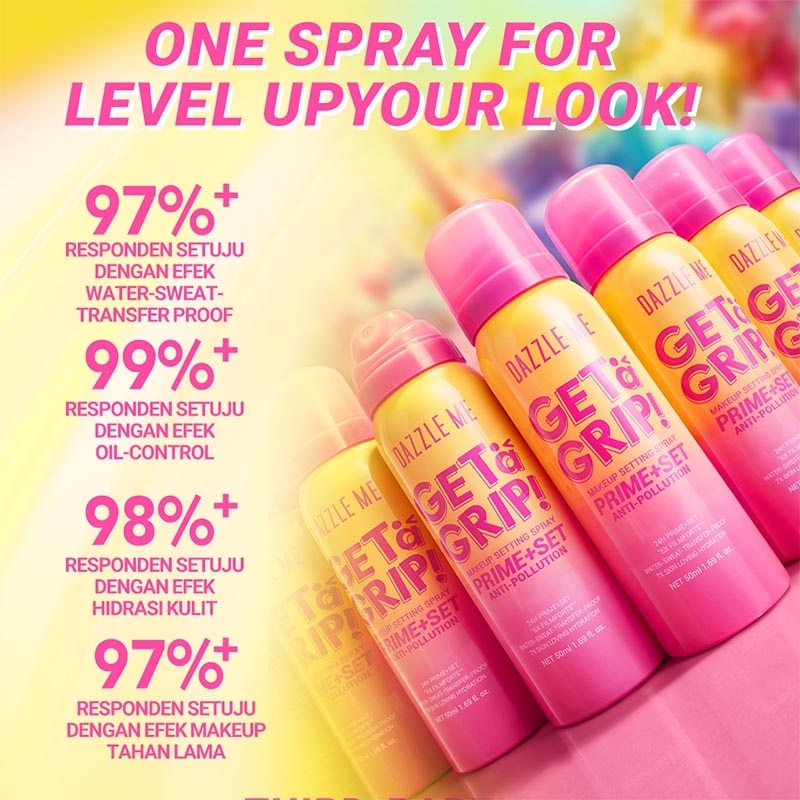 Get A Grip! Makeup Setting Spray Prime+Set Anti-Pollution 50 ml