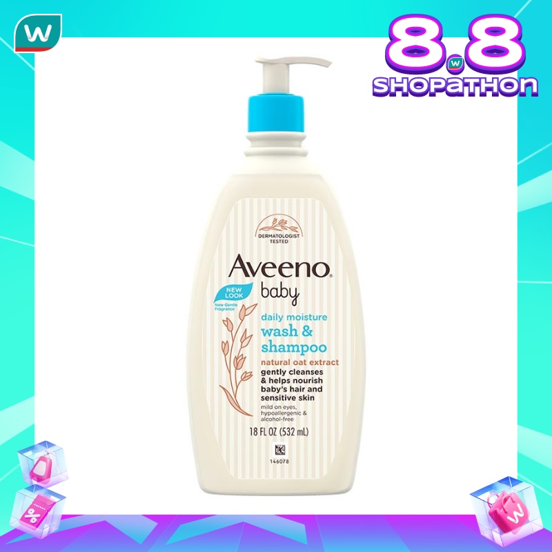 AVEENO BABY DAILY MOIST WASH&SHP 532ML