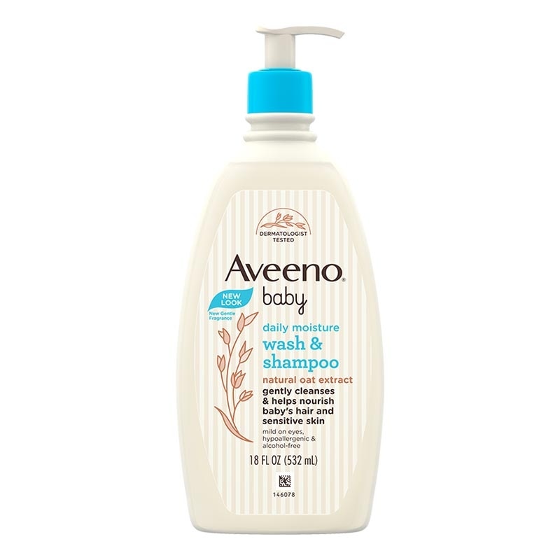 Aveeno Baby Daily Moisture Wash & Shampoo 532ml