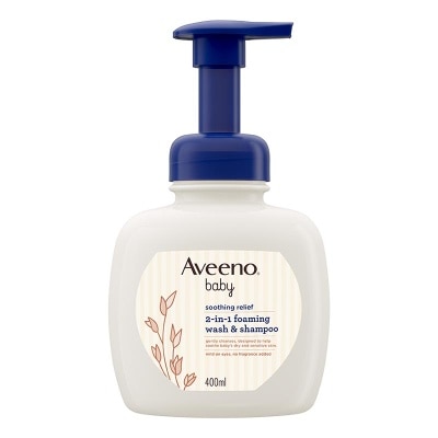 AVEENO Aveeno Baby Soothing Relief 2 in 1 Foaming Wash & Shampoo 400ml