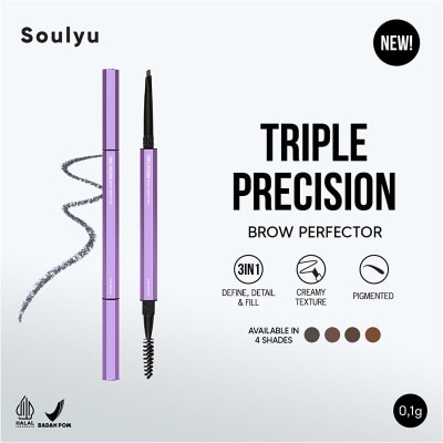 SOULYU Triple Precision Brow Perfector 04 Soft Black 0.1g