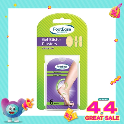 FOOTEASE BY WS - Gel Blister Plasters Assorted 6'S