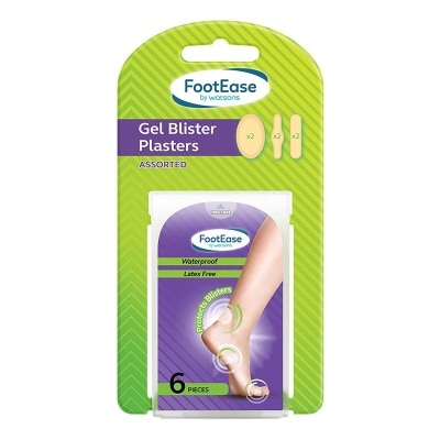 FOOTEASE BY WS Gel Blister Plasters Assorted 6'S