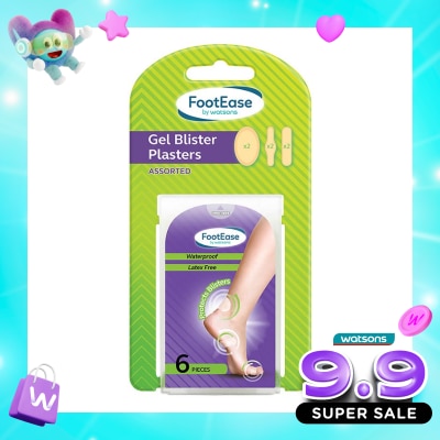 FOOTEASE BY WS - Gel Blister Plasters Assorted 6'S image