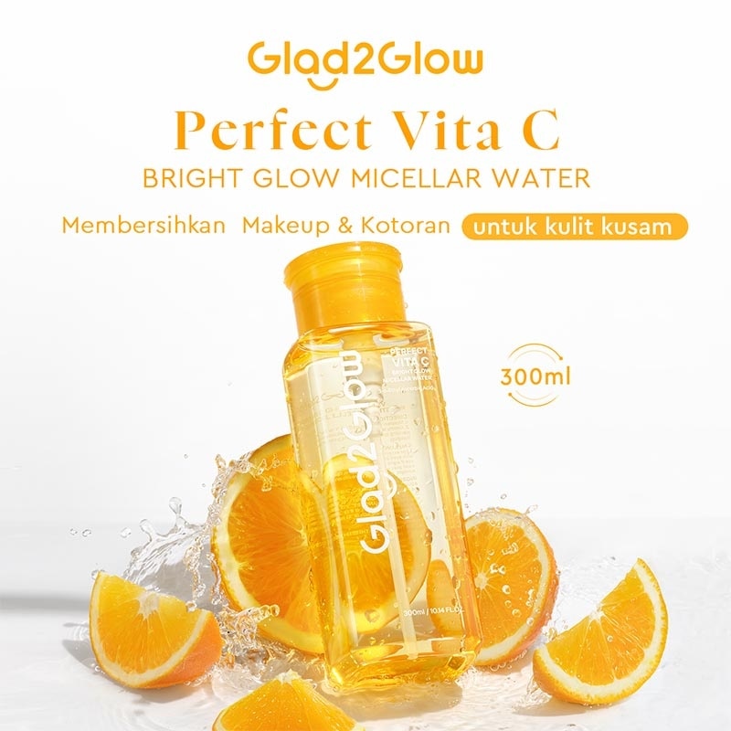 Glad2Glow Perfect Vita C Bright Glow Micellar Water 300ml