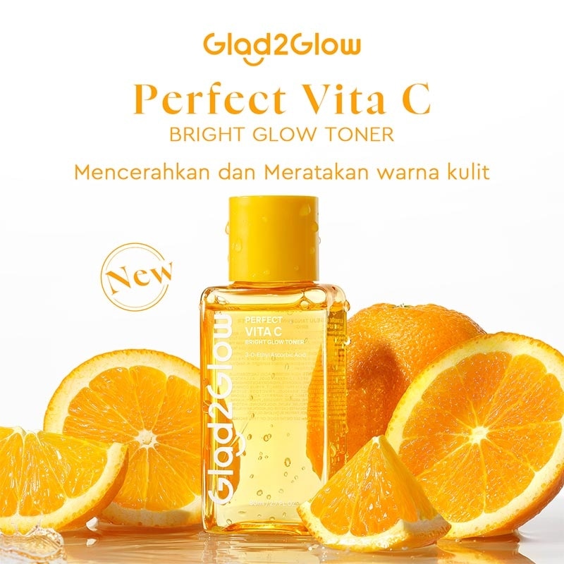 Glad2Glow Perfect Vita C Bright Glow Toner 80ml