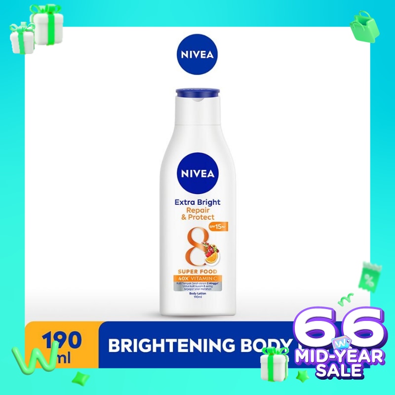 Promo Harga Nivea Body Lotion Extra White  Repair & Protect 200 ml - Watsons