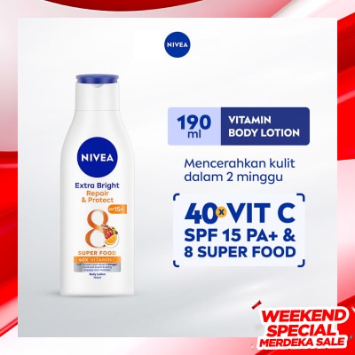 NIVEA Nivea Body Lotion Extra Bright Repair and Protect SPF15 190mL