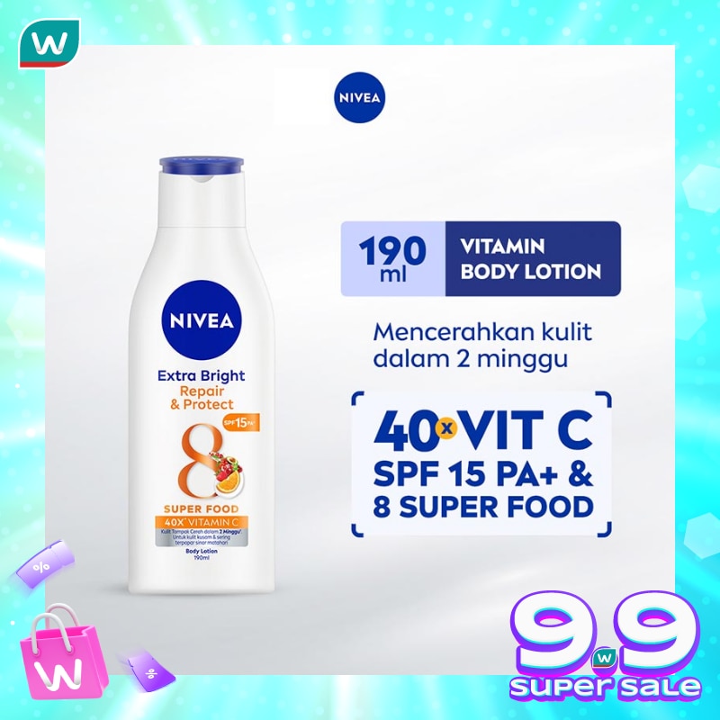 Nivea Body Lotion Extra Bright Repair and Protect SPF15 190mL