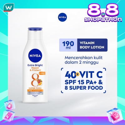 NIVEA Nivea Body Lotion Extra Bright Repair and Protect SPF15 190mL