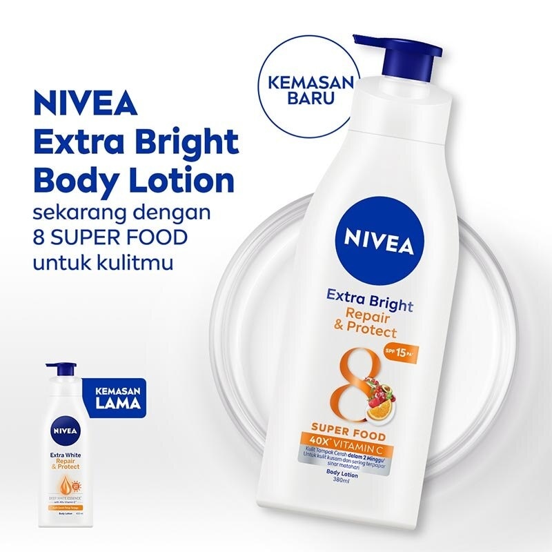 Nivea Body Lotion Extra Bright Repair and Protect SPF15 380ml