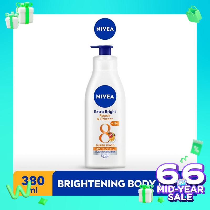 Promo Harga Nivea Body Lotion Extra White  Repair & Protect 400 ml - Watsons