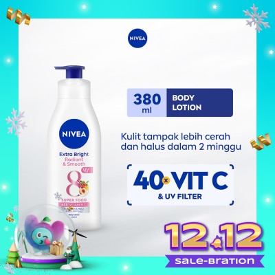 NIVEA Nivea Body Lotion Extra Bright Radiant & Smooth UV Filter 380ml
