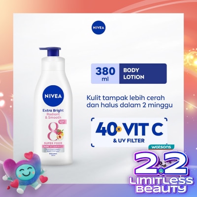 NIVEA Nivea Body Lotion Extra Bright Radiant & Smooth UV Filter 380ml