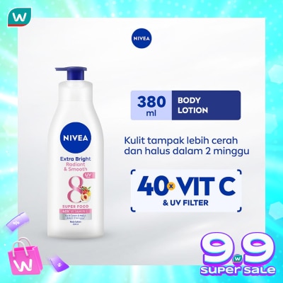 NIVEA Nivea Body Lotion Extra Bright Radiant & Smooth UV Filter 380ml