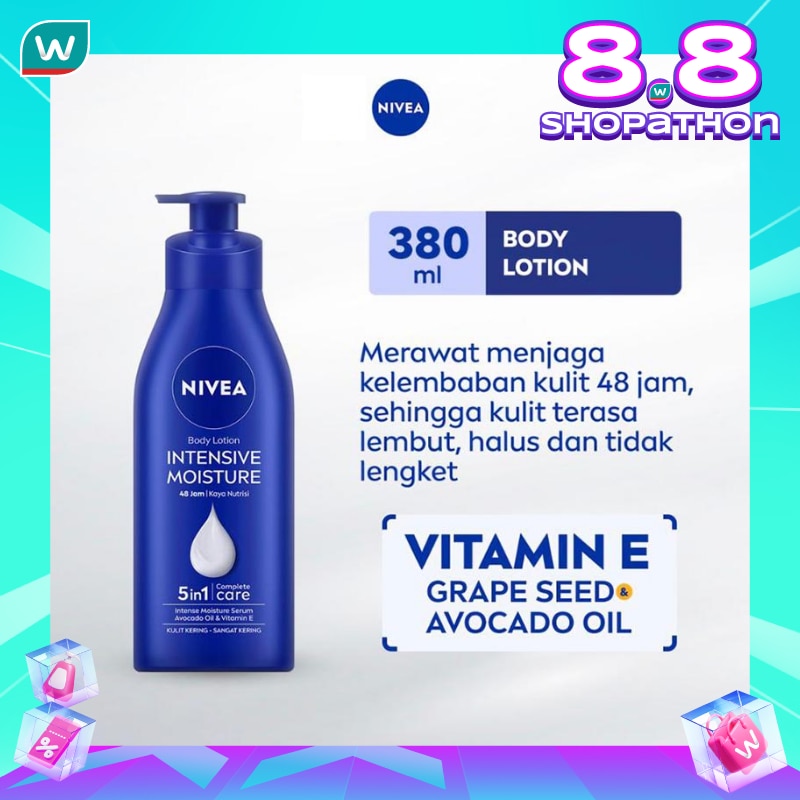 Promo Harga Nivea Body Lotion Intensive Moisture 400 ml - Watsons