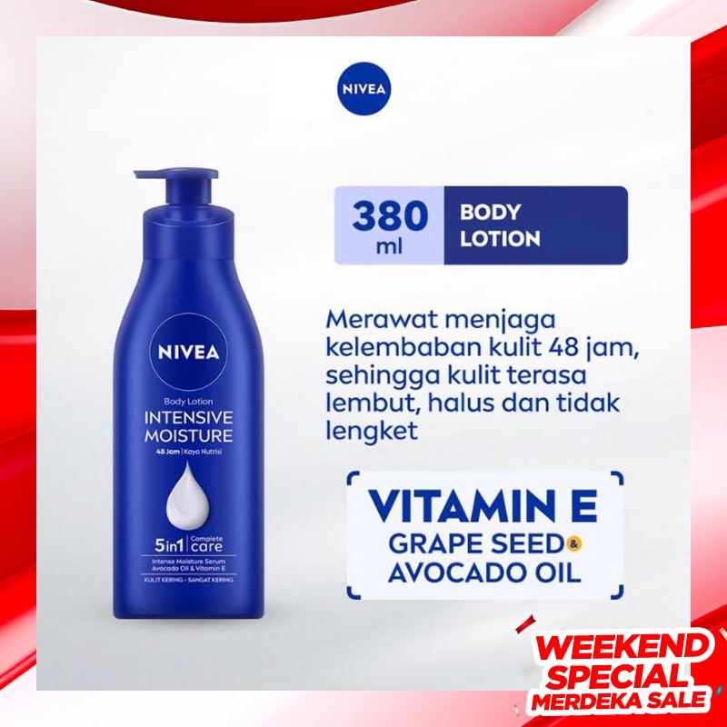 Promo Harga Nivea Body Lotion Intensive Moisture 400 ml - Watsons
