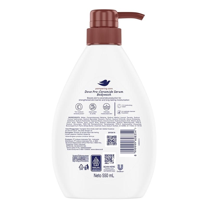 Serum Body Wash Pro-Ceramide Pampering Care Pump 550ml