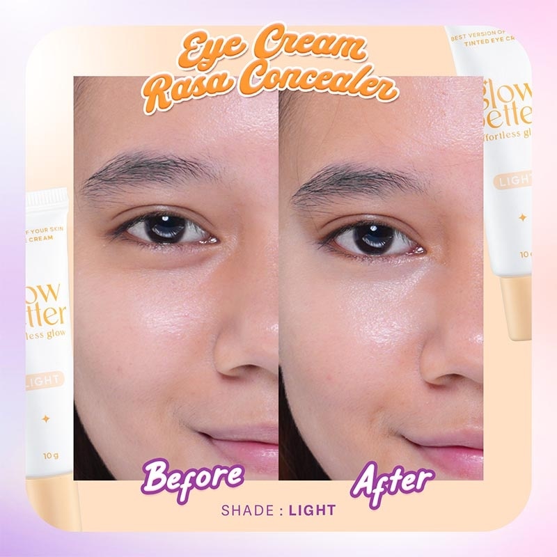 Glow Better Effortless Glow Tinted Eye Cream-Light 10g