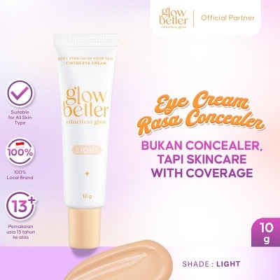 GLOW BETTER Glow Better Effortless Glow Tinted Eye Cream-Light 10g