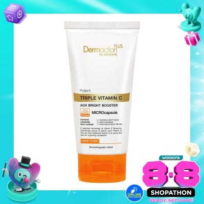 DERMACTION PLUS - Potent Triple Vitamin C Whip Facial Foam 100 g image