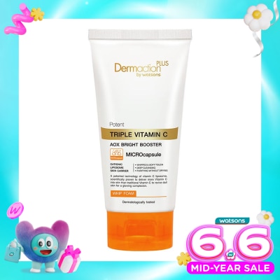 DERMACTION PLUS - Potent Triple Vitamin C Whip Facial Foam 100 g