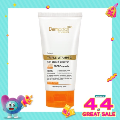 DERMACTION PLUS - Potent Triple Vitamin C Whip Facial Foam 100 g