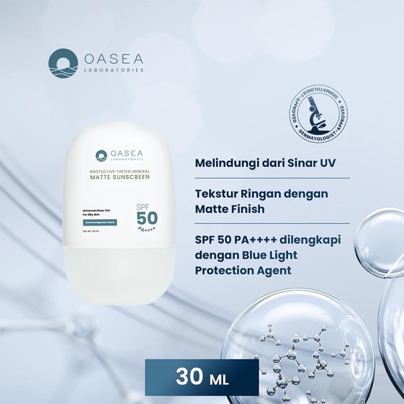 Oasea Protective Tinted Mineral Matte Sunscreen 30ml