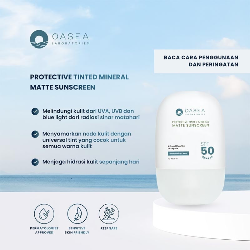 Oasea Protective Tinted Mineral Matte Sunscreen 30ml