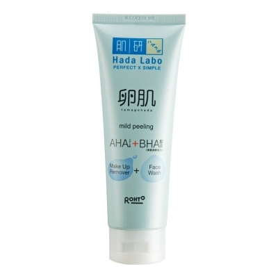 HADA LABO Mild Peeling Make Up Remover + Facial Wash 100g