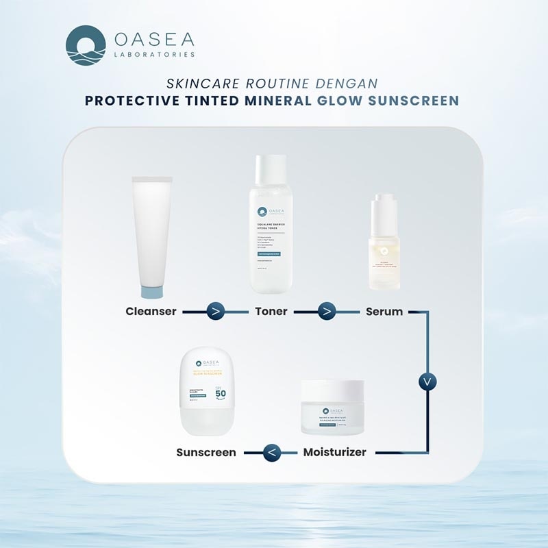 Oasea Protective Tinted Mineral Glow Sunscreen 30ml