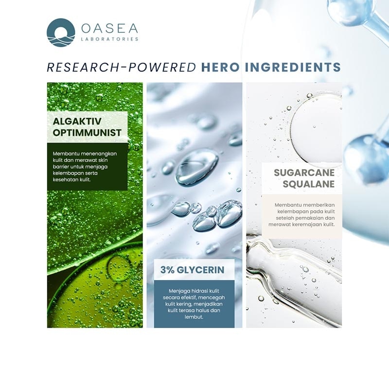 Oasea Algaktiv Optimmunist Hydraplus Milky Facial Wash 50ml