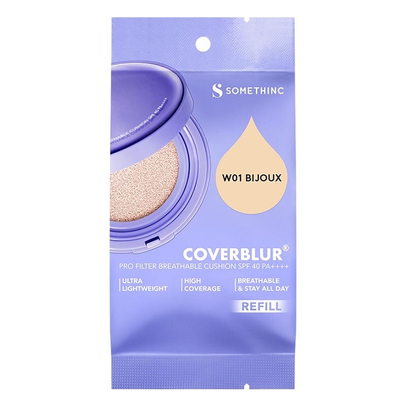 CoverBlur Pro Filter Breathable Cushion SPF 40 Pa++++ Refill W01 Bijoux