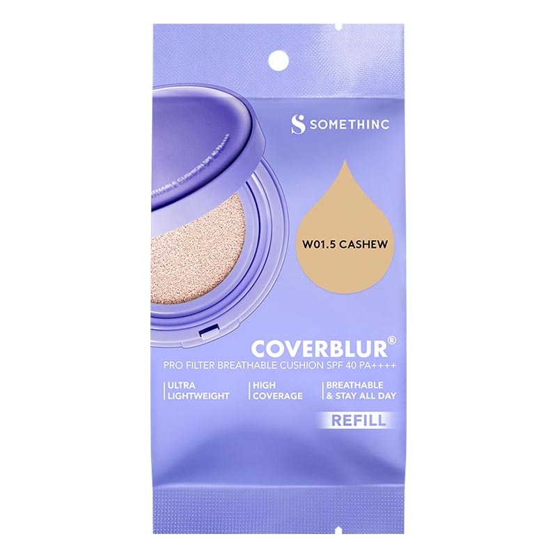 CoverBlur Pro Filter Breathable Cushion SPF 40 Pa++++ Refill W01.5 Cashew