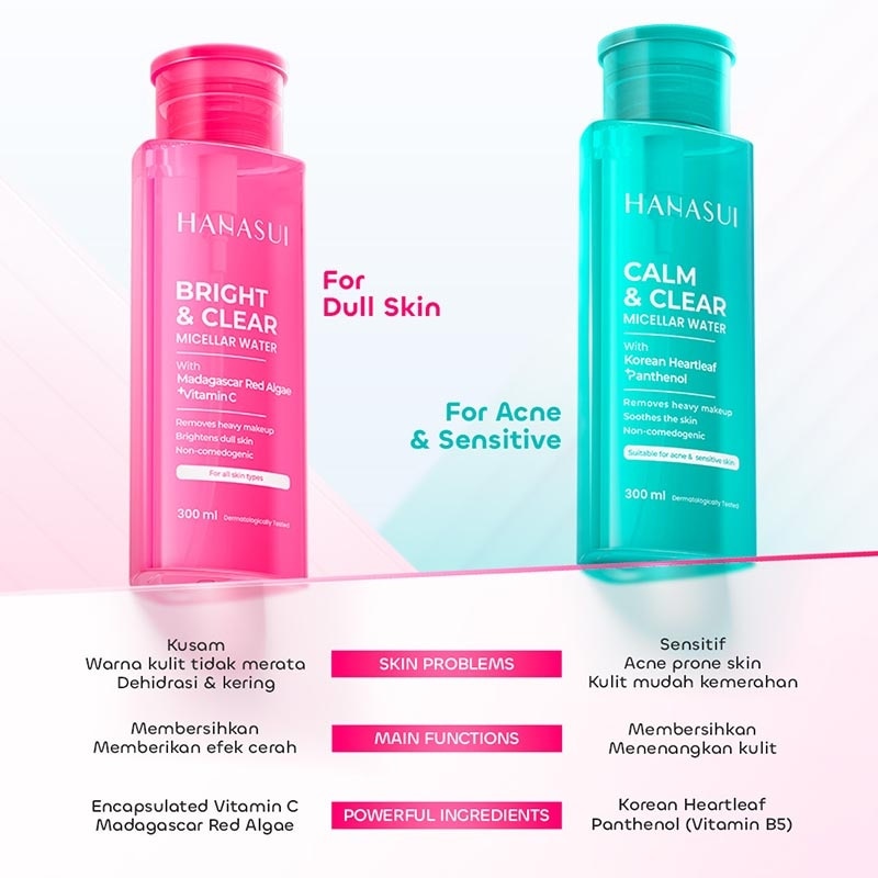 Hanasui Bright & Clear Micellar Water 300ml