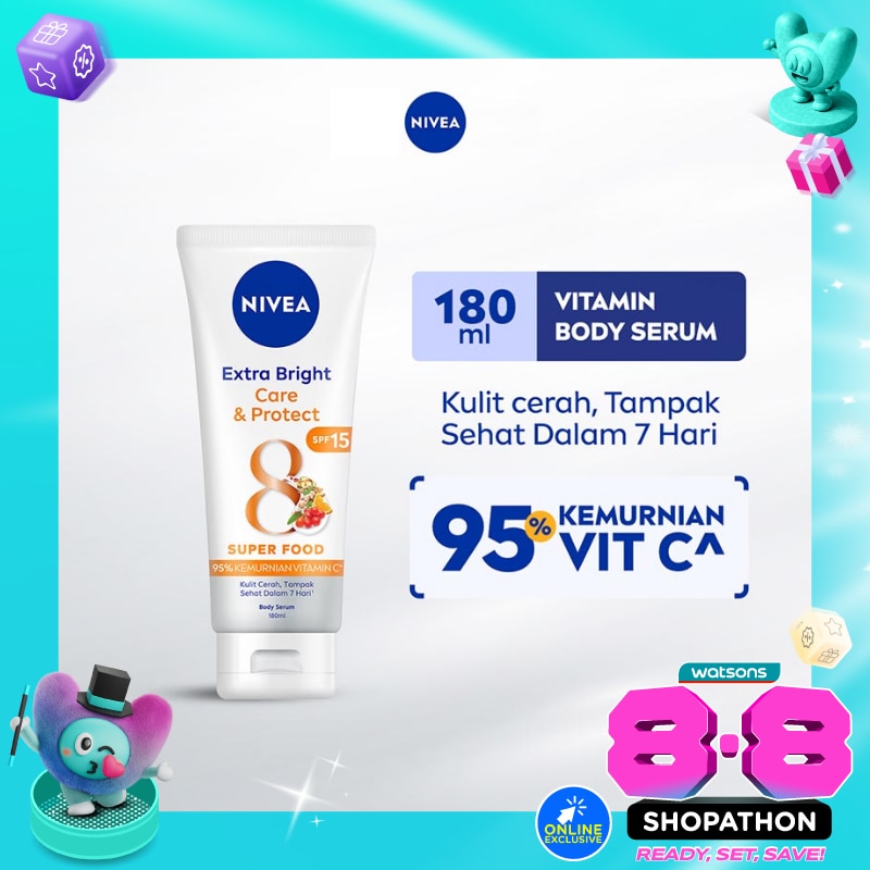 Nivea Extra Bright Body Serum Care & Protect 180mL image