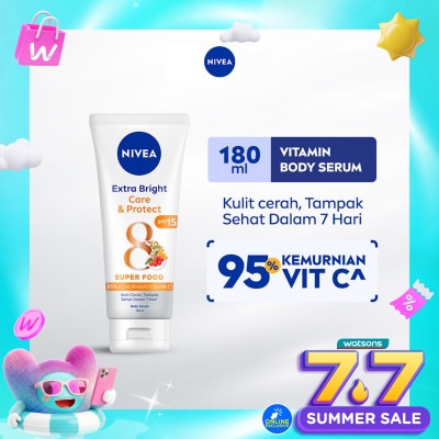 NIVEA - Nivea Extra Bright Body Serum Care & Protect 180mL