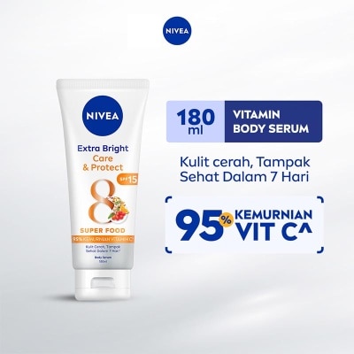 Nivea Extra Bright Body Serum Care & Protect 180mL