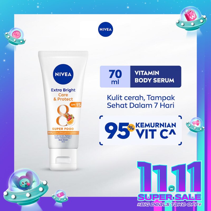 Nivea Extra Bright Body Serum Care & Protect 70mL