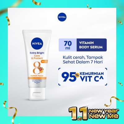 NIVEA Nivea Extra Bright Body Serum Care & Protect 70mL