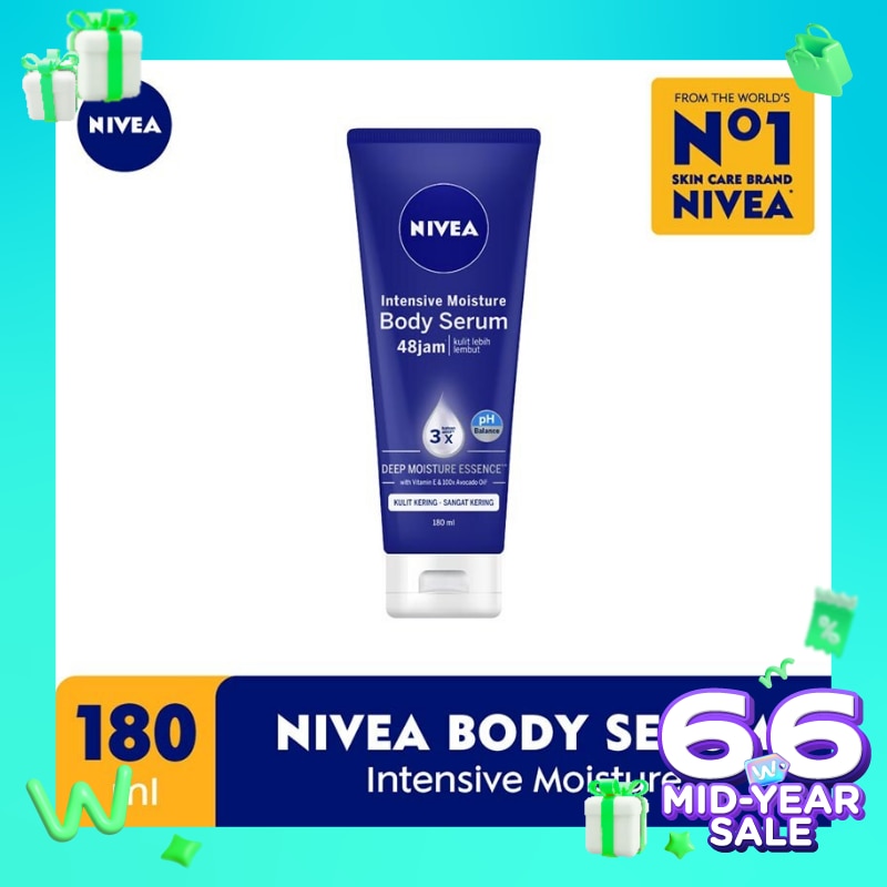 Promo Harga Nivea Body Serum Intensive Moisture 180 ml - Watsons