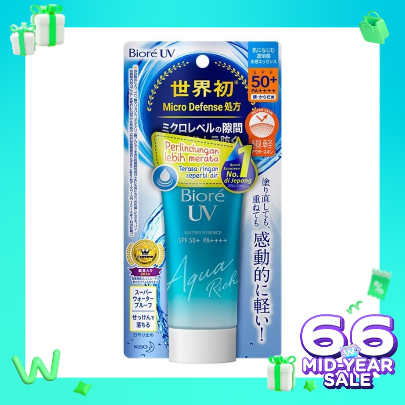 Sunscreen Biore UV Aqua Rich Watery Essence SPF 50 / PA++++  50g