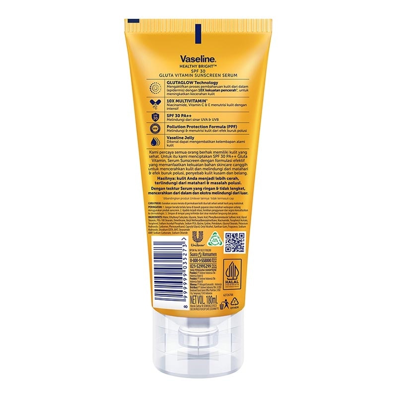Vaseline Body Lotion Vaseline Serum SPF30 Sun + Pollution Protection 180ml