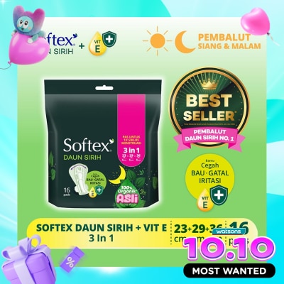 SOFTEX Daun Sirih + Vitamin E 3 in 1 16'S image
