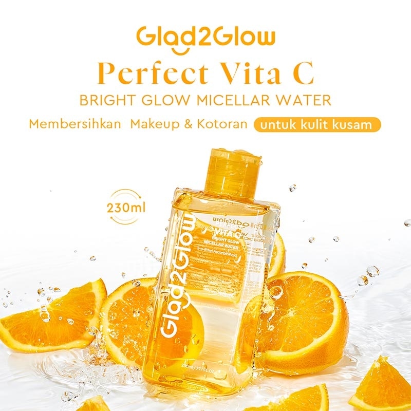 Glad2Glow Perfect Vita C Bright Glow Micellar Water 230ml