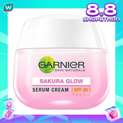 GARNIER Day Cream 50ml - Cream Garnier Sakura Glow SPF30/PA+++