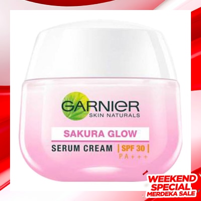 GARNIER Day Cream 50ml - Cream Garnier Sakura Glow SPF30/PA+++