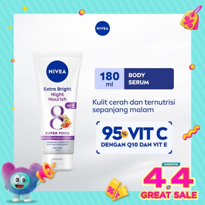 NIVEA - Nivea Body Serum Extra Bright Night Nourish 180mL