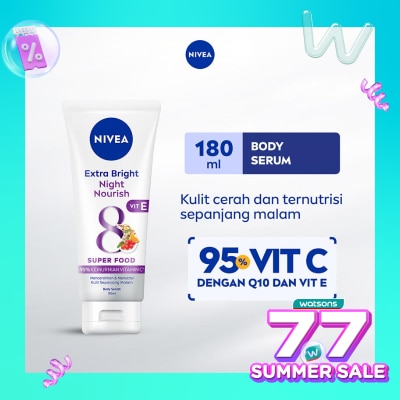 NIVEA Nivea Body Serum Extra Bright Night Nourish 180mL